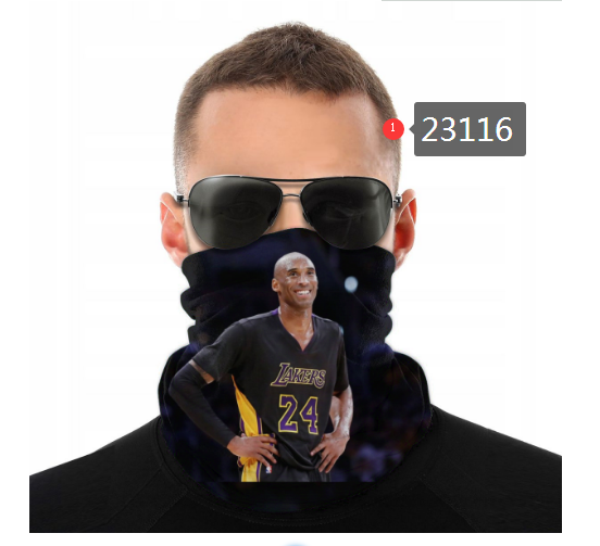 NBA 2021 Los Angeles Lakers #24 kobe bryant 23116 Dust mask with filter